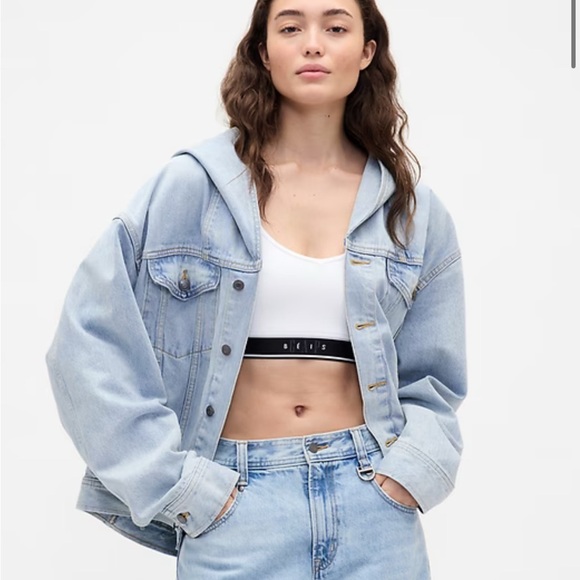 NWT beis jean jacket gap